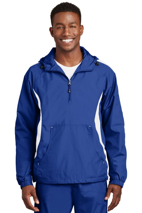 Front view of Colorblock Raglan Anorak