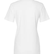 Back view of Softstyle® Women’s Pique Polo