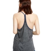 Back view of Ladies’ Burnout Y-Back Ringer Tank