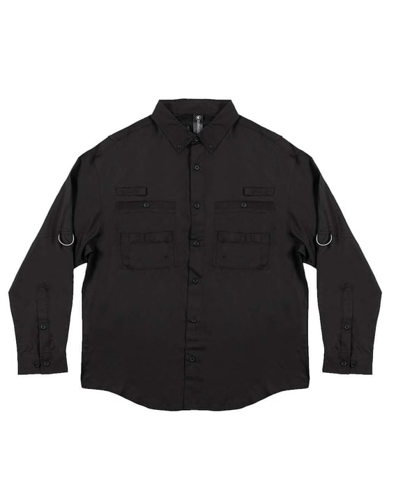 Front view of Baja Long Sleeve Fishing Shirt