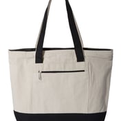 Front view of 19L Zippered Tote