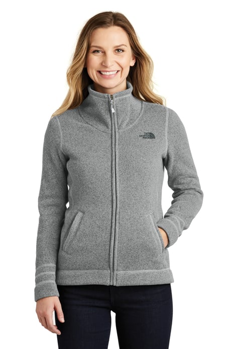 Front view of Women's Sweater Fleece Jacket