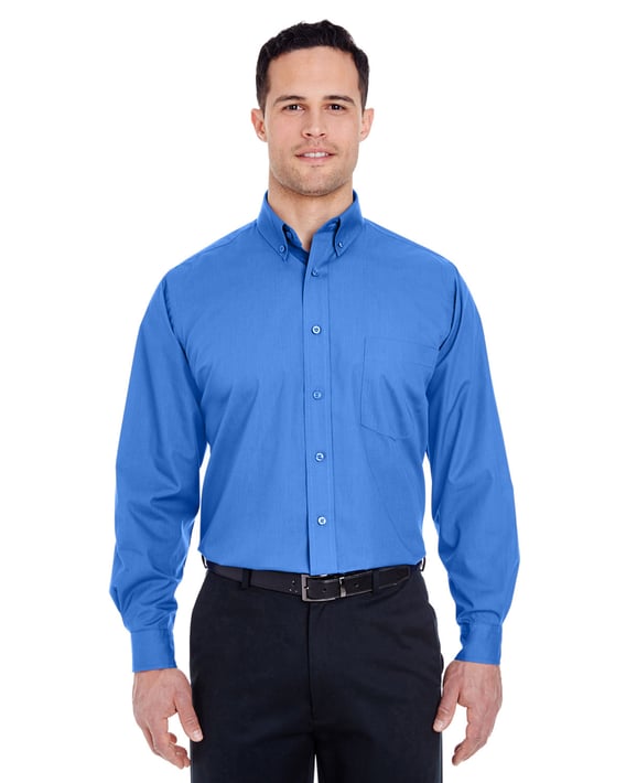 Front view of Men’s Easy-Care Broadcloth