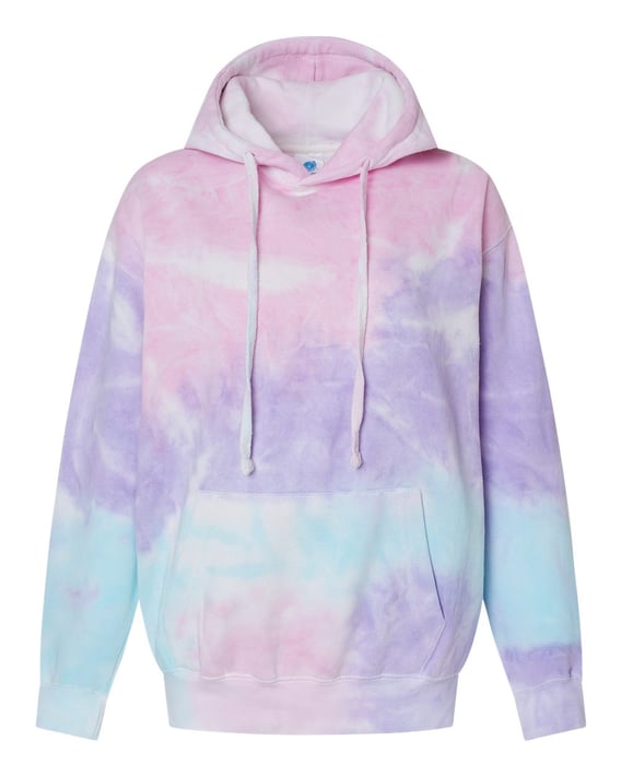 Front view of Tie-Dyed Hooded Sweatshirt
