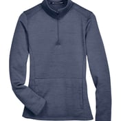 Front view of Women’s Newbury Mélange Fleece Quarter-Zip Pullover