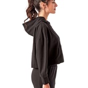 Side view of Women’s Alice Half-Zip Hooded Sweatshirt