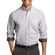 Front view of SuperPro Oxford Stripe Shirt