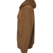 Side view of Crossfire Heavyweight Power Fleece Hooded Jacket With Thermal Lining Tall Sizes