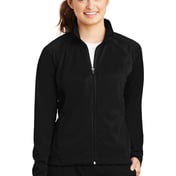 Front view of Ladies Tricot Track Jacket