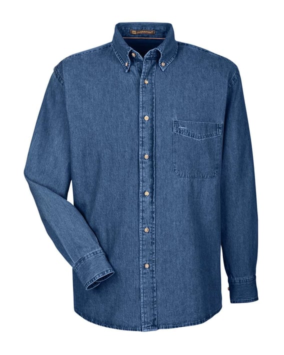 Front view of Long Sleeve Denim Shirt