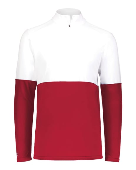 Front view of Youth Momentum Team Quarter-Zip Pullover