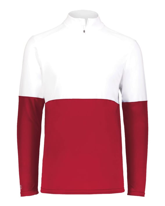 Front view of Youth Momentum Team Quarter-Zip Pullover