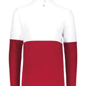 Front view of Youth Momentum Team Quarter-Zip Pullover
