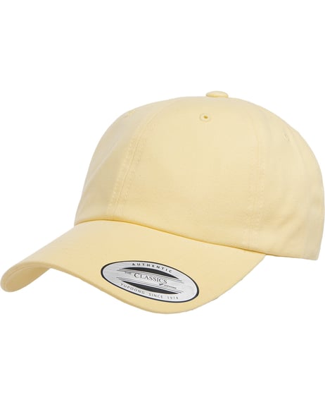 Front view of Adult Peached Cotton Twill Dad Cap
