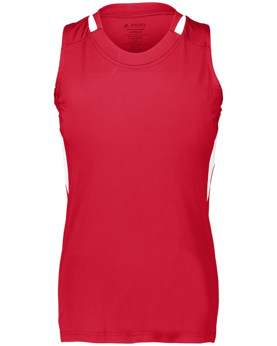 Front view of Girls Crossover Sleeveless T-Shirt