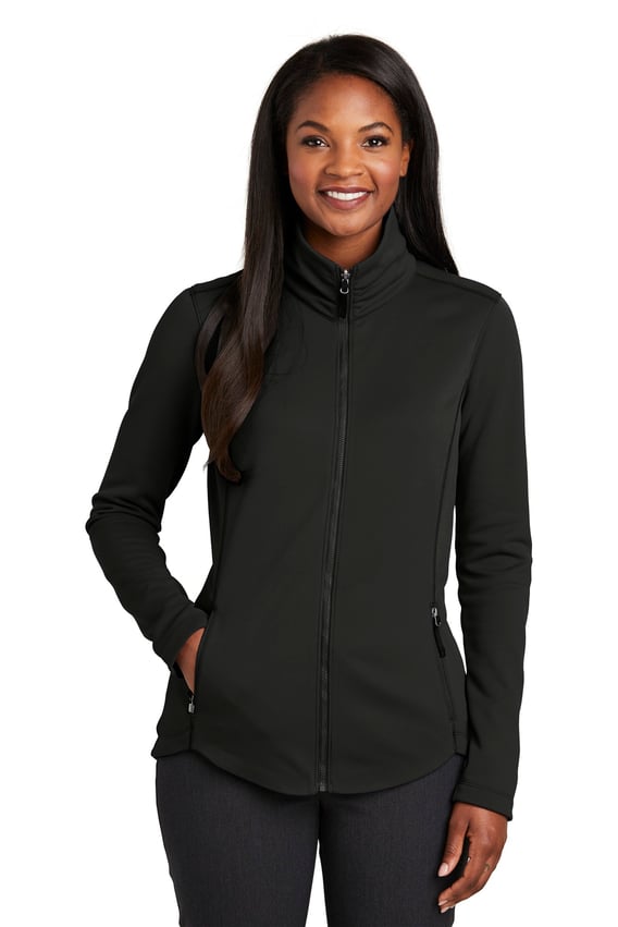 Front view of Ladies Collective Smooth Fleece Jacket