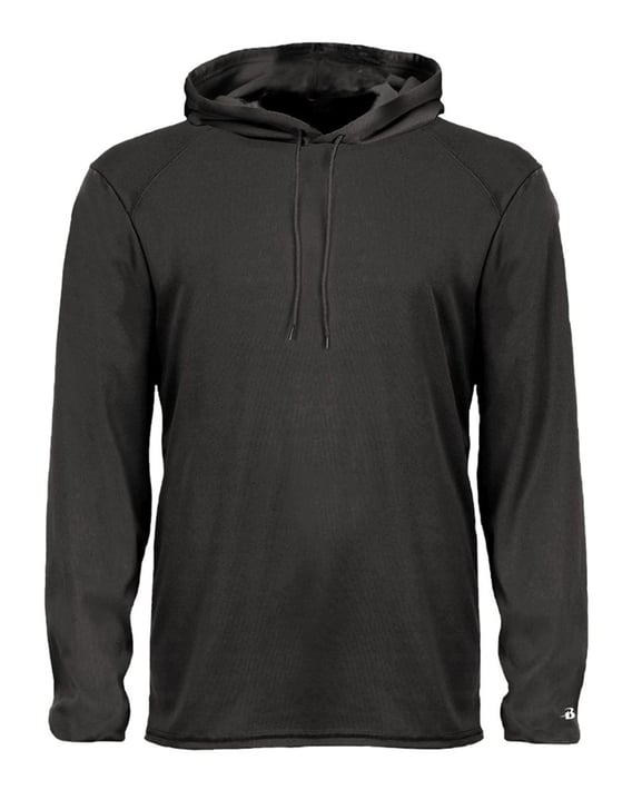 Front view of B-Core Hooded Long Sleeve T-Shirt