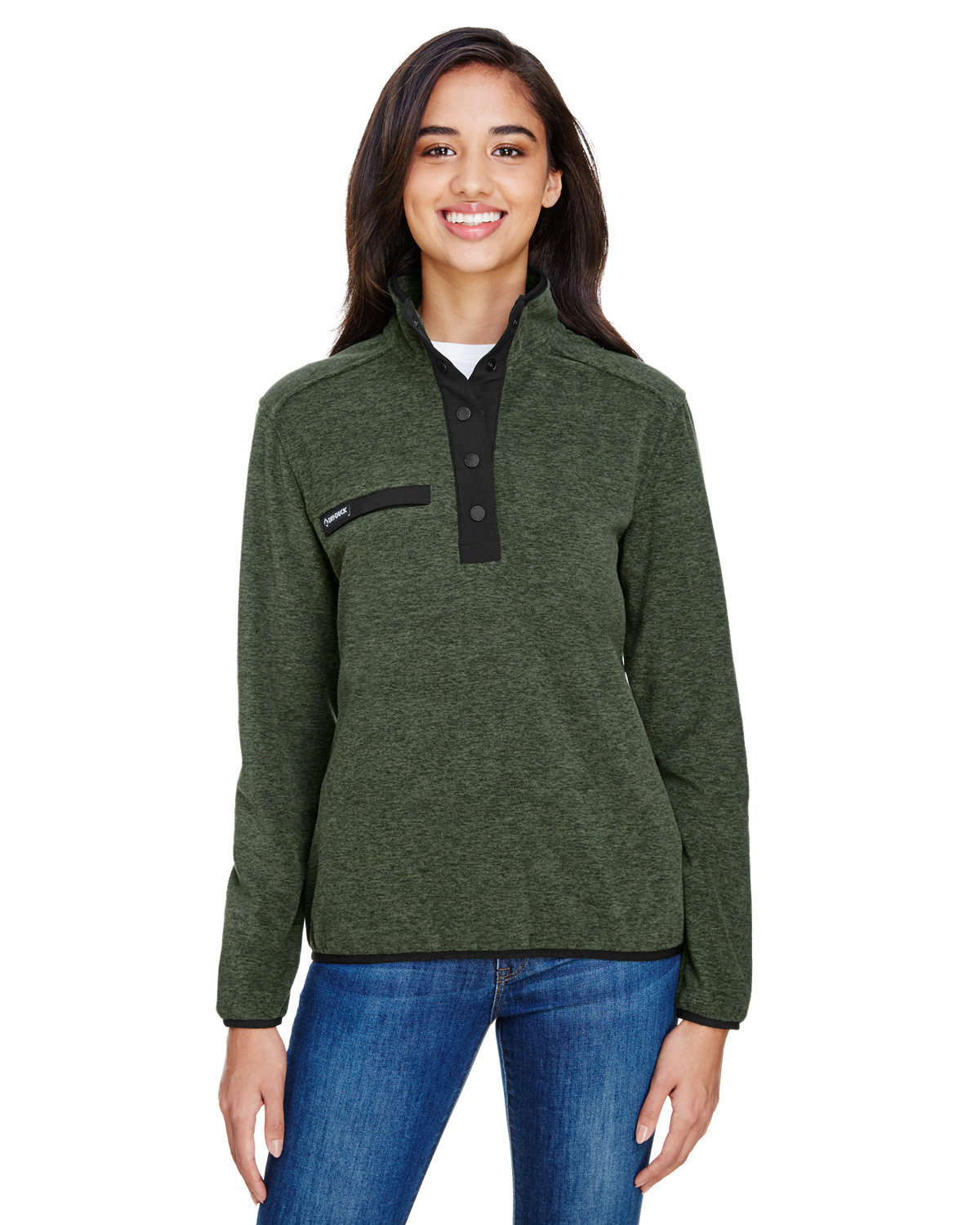 Front view of Aspen M Nge Mountain Fleece Pullover