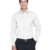 Front view of Men’s Crown Collection® Solid Stretch Twill Woven Shirt