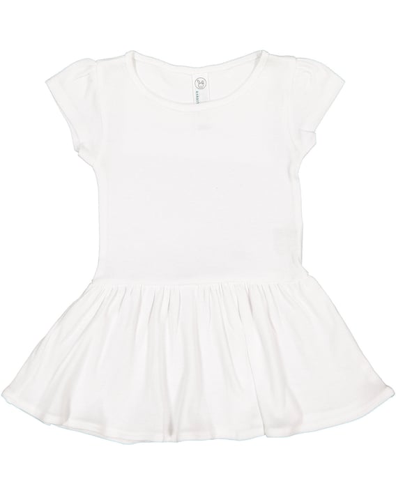 Front view of Infant Baby Rib Dress
