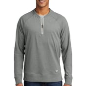 Front view of Sueded Cotton Blend 1/4-Zip Pullover