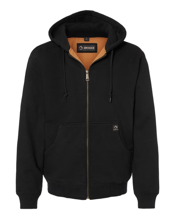 Front view of Crossfire Heavyweight Power Fleece Hooded Jacket With Thermal Lining Tall Sizes