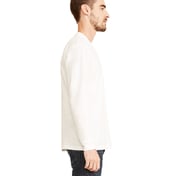 Side view of Unisex Sueded Long-Sleeve Crew