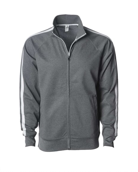 Front view of Lightweight Poly-Tech Full-Zip Track Jacket