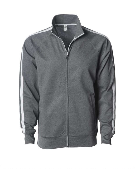 Front view of Lightweight Poly-Tech Full-Zip Track Jacket