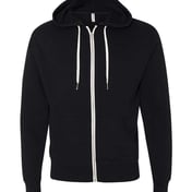 Front view of Heathered French Terry Full-Zip Hooded Sweatshirt