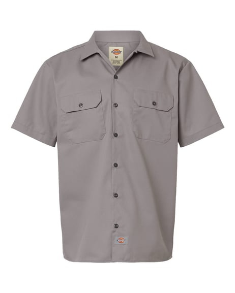 Front view of Short Sleeve Work Shirt - Tall Sizes