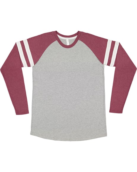 Frontview ofMen’s Gameday Mash-Up Long Sleeve Fine Jersey T-Shirt