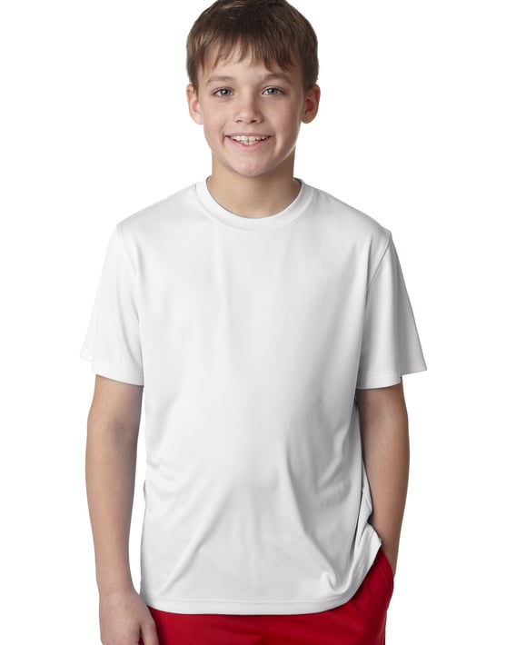 Front view of Youth Cool DRI With FreshIQ Performance T-Shirt