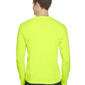 Back view of Unisex 4.5 Oz., 100% Polyester Performance Long-Sleeve T-Shirt