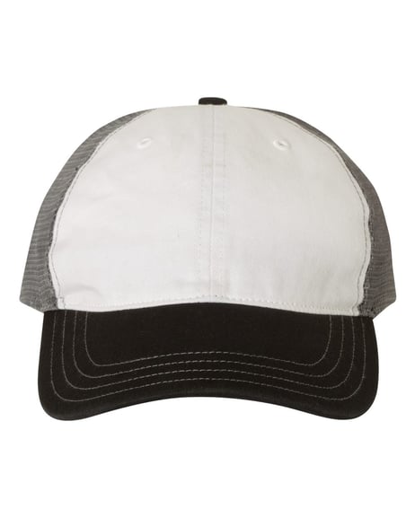 Front view of Garment-Washed Trucker Cap
