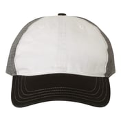 Front view of Garment-Washed Trucker Cap