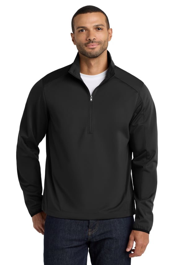 Front view of Active 1/2-Zip Soft Shell Jacket
