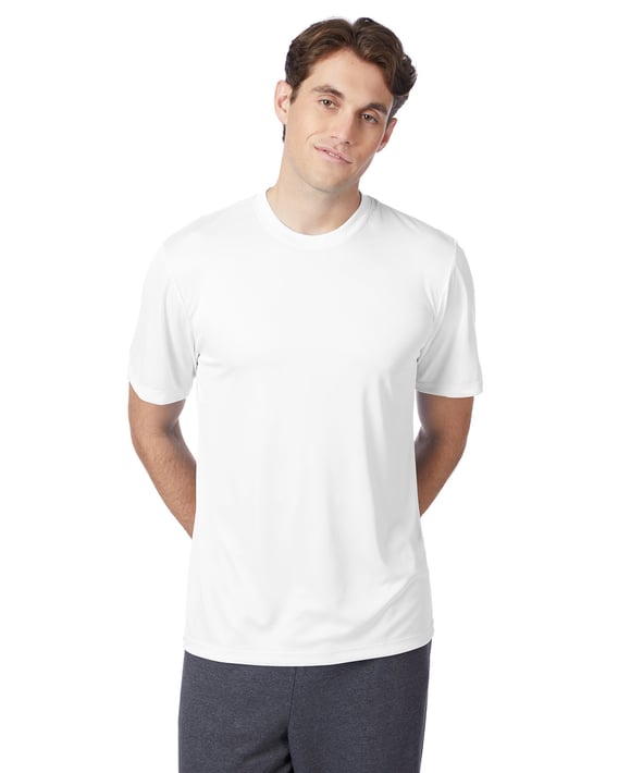 Front view of Adult Cool DRI® With FreshIQ T-Shirt