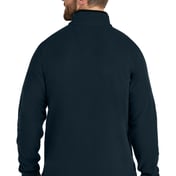 Back view of Textured 1/2-Zip Fleece Jacket