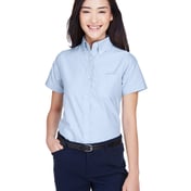 Front view of Ladies’ Classic Wrinkle-Resistant Short-Sleeve Oxford