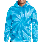 Front view of Tie-Dye Pullover Hooded Sweatshirt