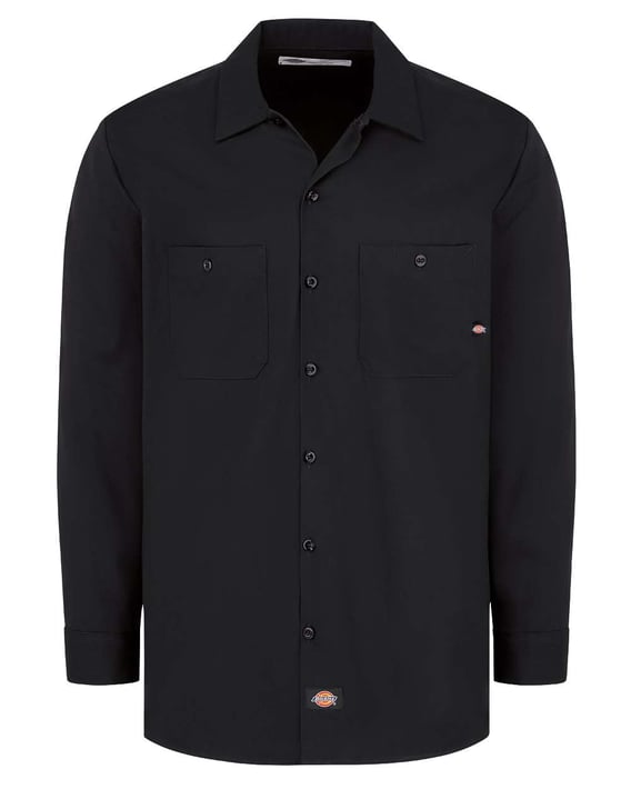 Front view of Industrial Cotton Long Sleeve Work Shirt – Tall Sizes