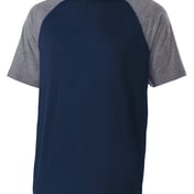 Front view of Unisex Dry-Excel Echo Short-Sleeve Hooded T-Shirt