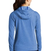 Back view of Women’s PosiCharge &reg; Tri-Blend Wicking Fleece Full-Zip Hooded Jacket