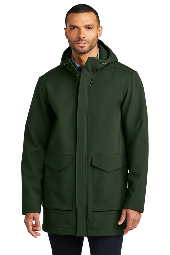 Front view of Collective Outer Soft Shell Parka