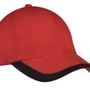 Front view of Contrast Stripe Sandwich Bill Cap