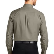 Back view of Tall Long Sleeve Twill Shirt
