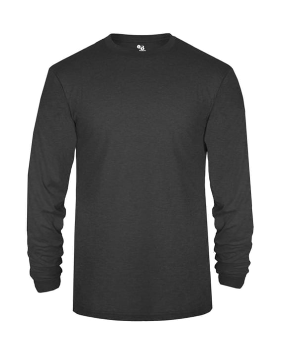 Front view of Youth Triblend Long Sleeve T-Shirt