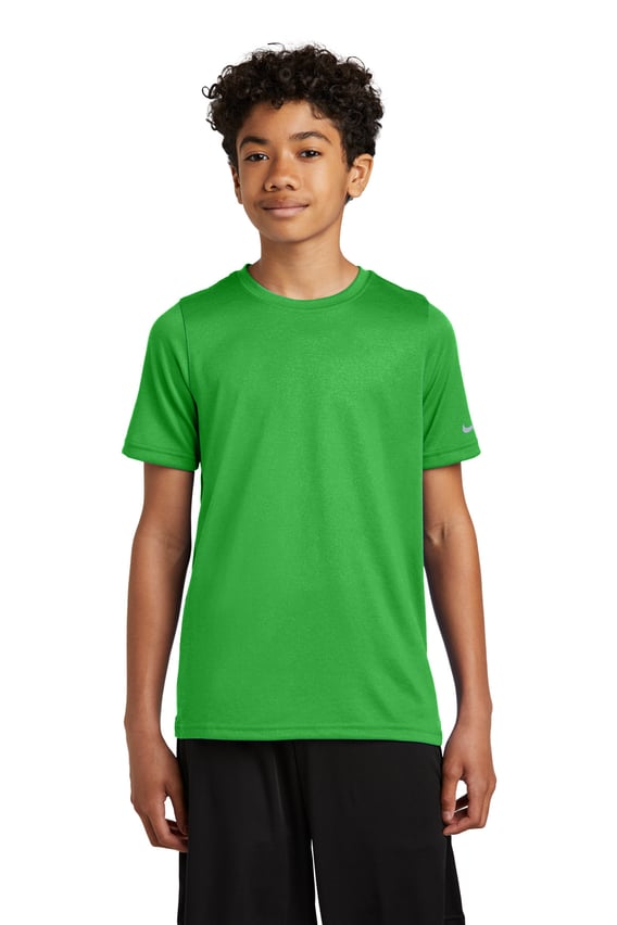 Front view of Youth Swoosh Sleeve RLegend Tee