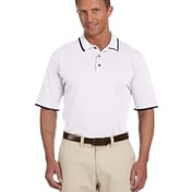 Front view of Adult 6 Oz. Short-Sleeve Piqué Polo With Tipping
